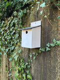 Handmade Wooden Bird Box for Great Tits & House Sparrows – Weatherproof Nesting Box for UK Gardens
